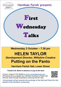 First Wednesday Talk Putting on the Panto Helen Taylor